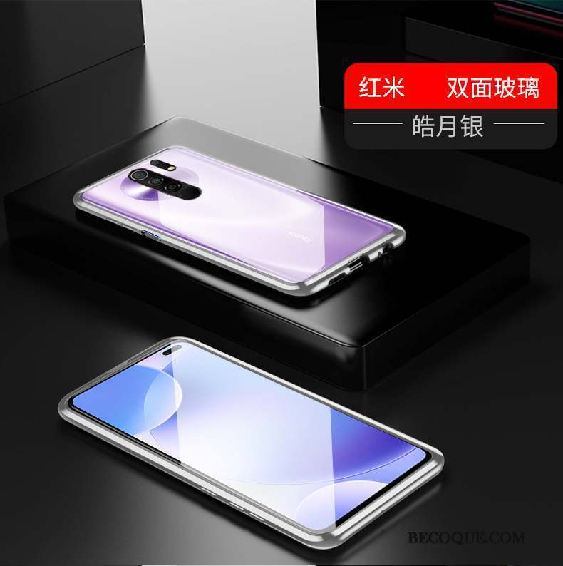 Redmi 9 Housse Coque De Téléphone Étui Transparent Magnétisme Incassable