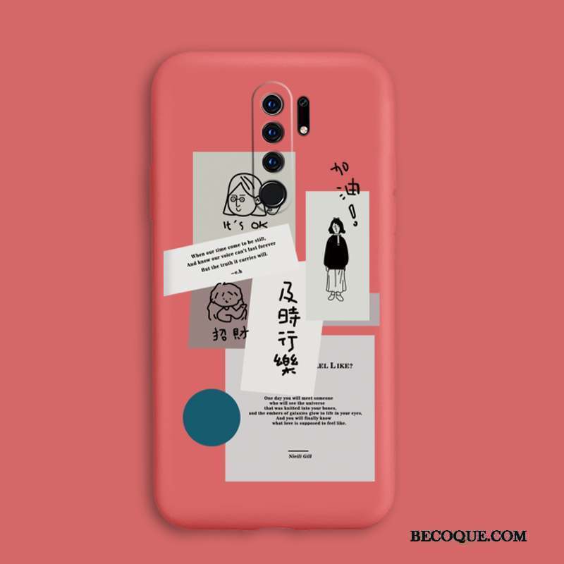 Redmi 9 Petit Fluide Doux Étui Silicone Coque Tout Compris