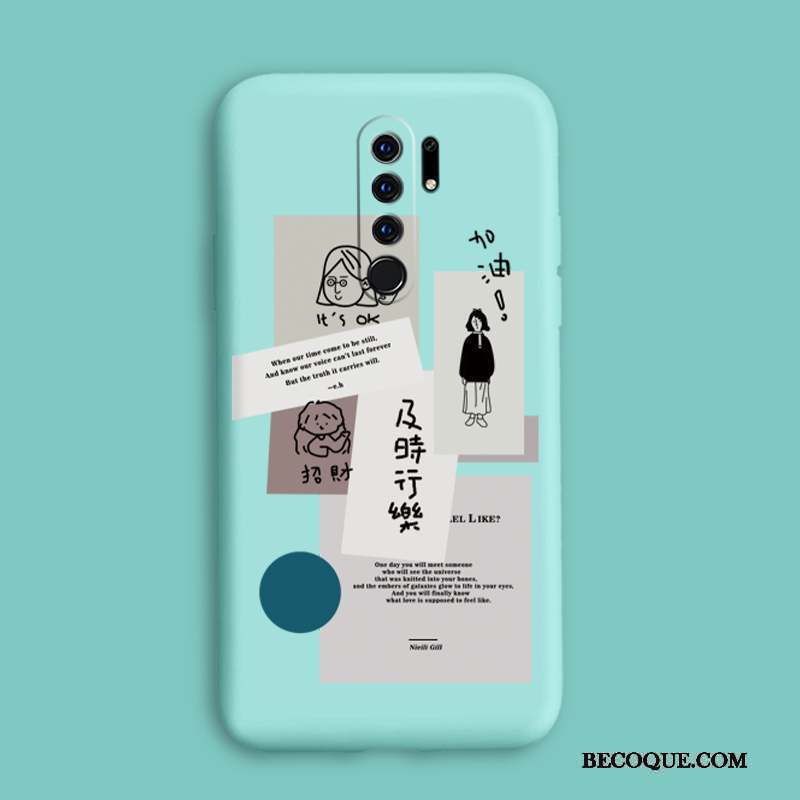 Redmi 9 Petit Fluide Doux Étui Silicone Coque Tout Compris