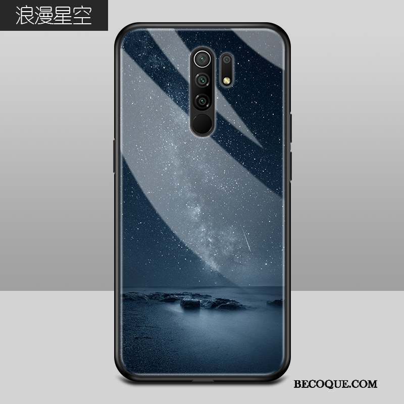 Redmi 9 Silicone Personnalité Coque Verre Mode Tout Compris