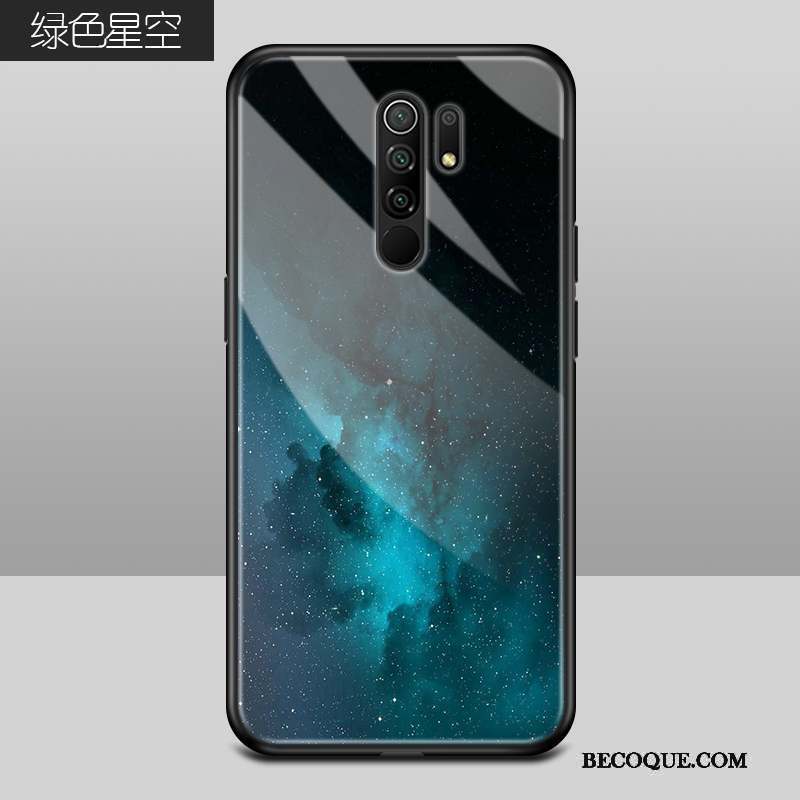 Redmi 9 Silicone Personnalité Coque Verre Mode Tout Compris