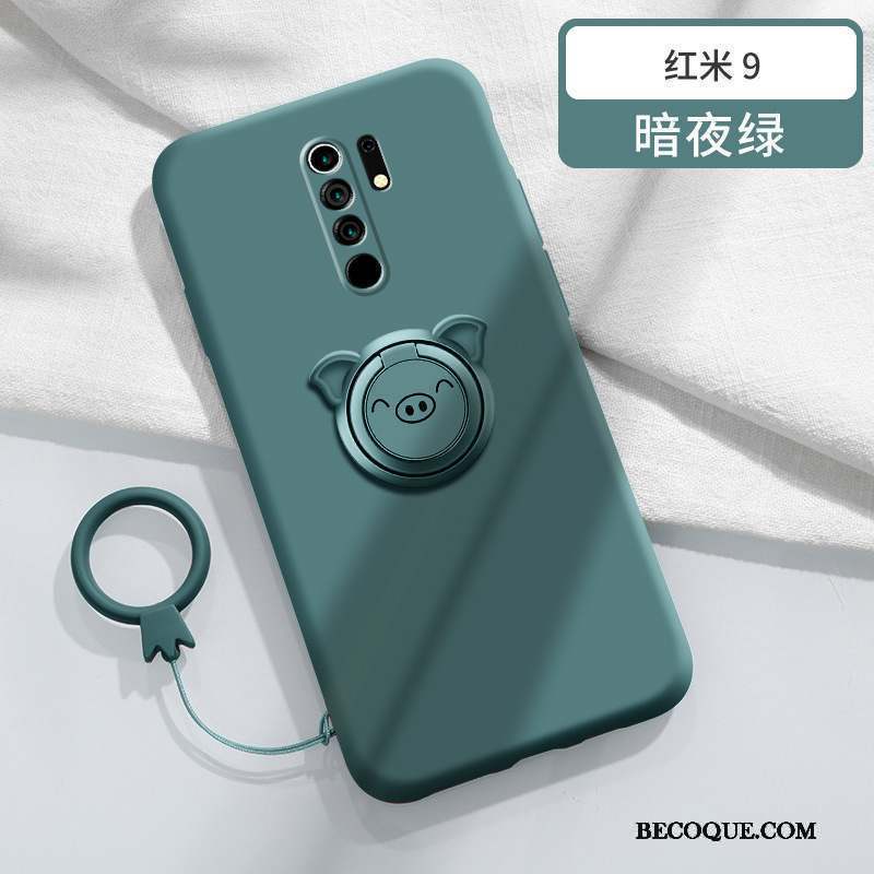 Redmi 9 À Bord Coque De Téléphone Amoureux Violet Incassable Silicone