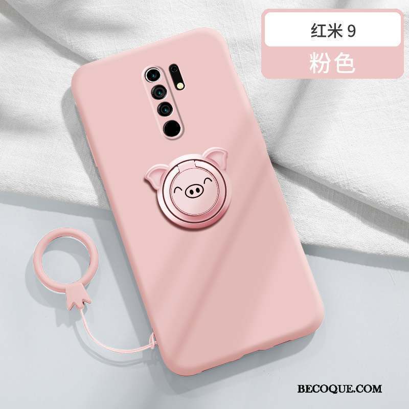 Redmi 9 À Bord Coque De Téléphone Amoureux Violet Incassable Silicone