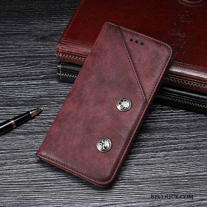 Redmi Go Étui En Cuir Housse Rouge Incassable Coque De Téléphone Téléphone Portable