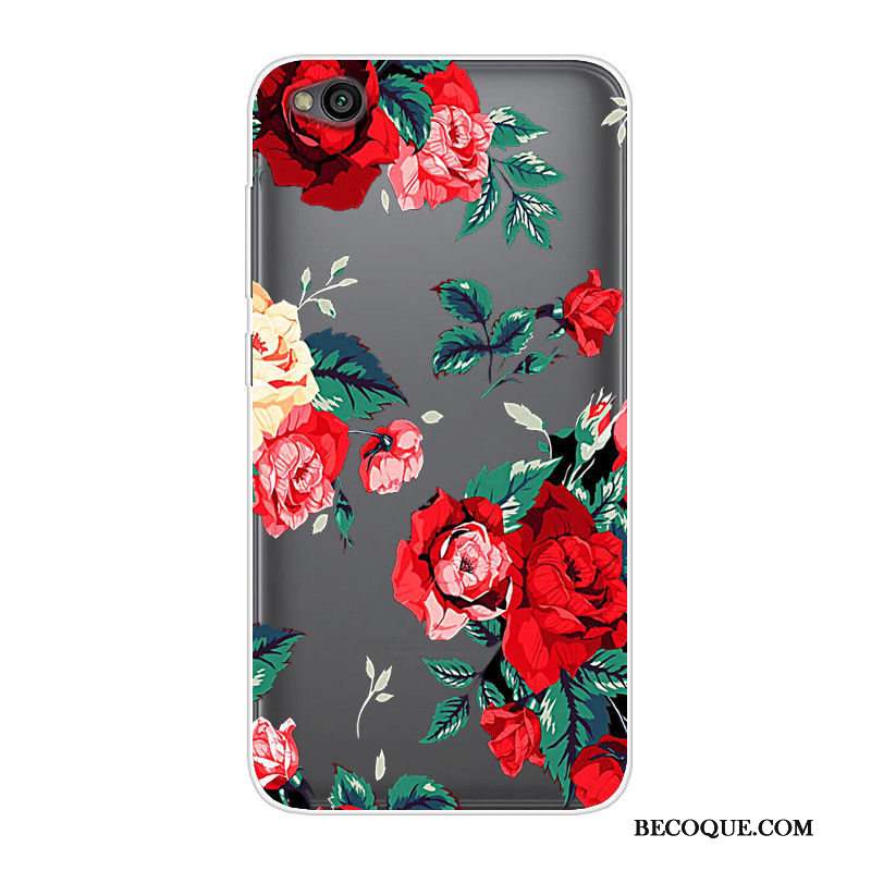 Redmi Go Étui Rouge Petit Tendance Coque Dessin Animé