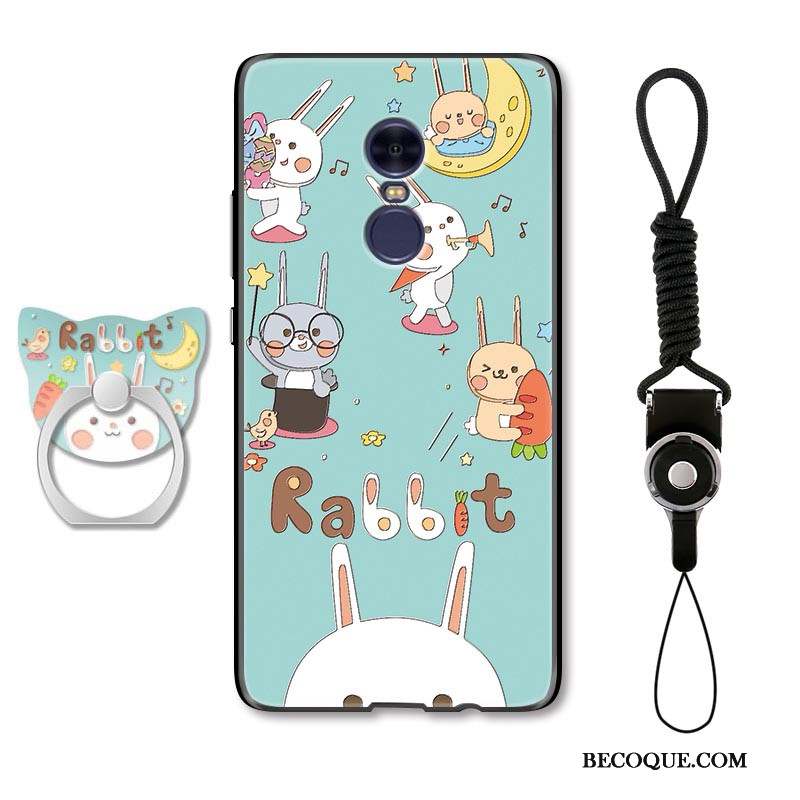 Redmi Note 4x Coque Charmant Chat Bleu Clair Dessin Animé Étui Incassable