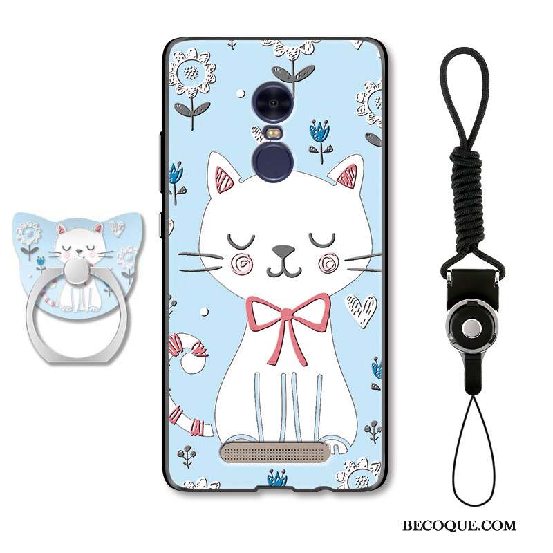 Redmi Note 4x Coque Charmant Chat Bleu Clair Dessin Animé Étui Incassable