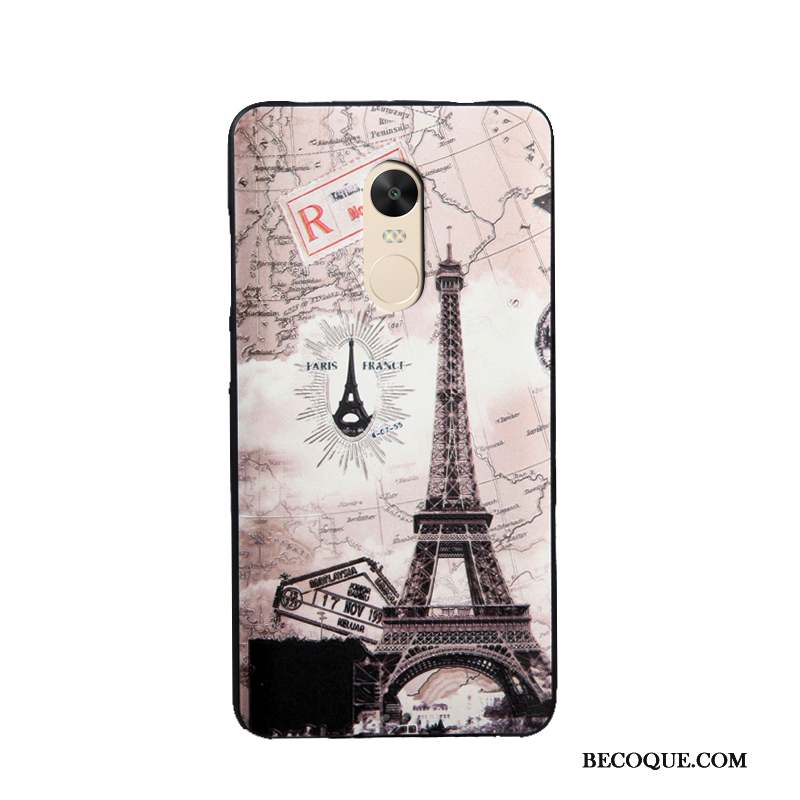 Redmi Note 4x Coque Dessin Animé Fluide Doux Gaufrage Rouge Business Bleu