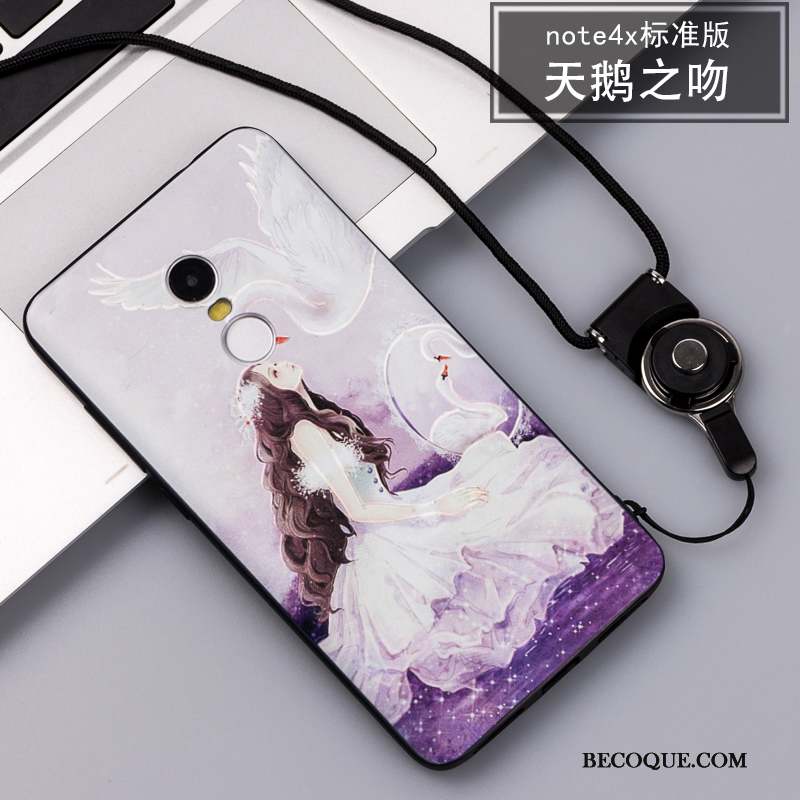 Redmi Note 4x Coque Incassable Ornements Suspendus Tout Compris Rose Fluide Doux Tendance