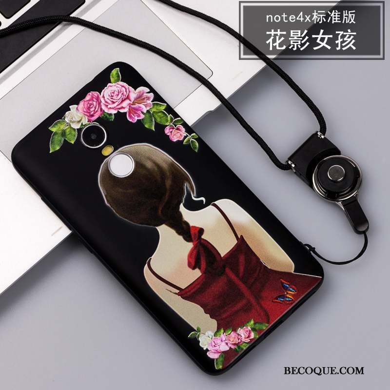 Redmi Note 4x Coque Incassable Ornements Suspendus Tout Compris Rose Fluide Doux Tendance