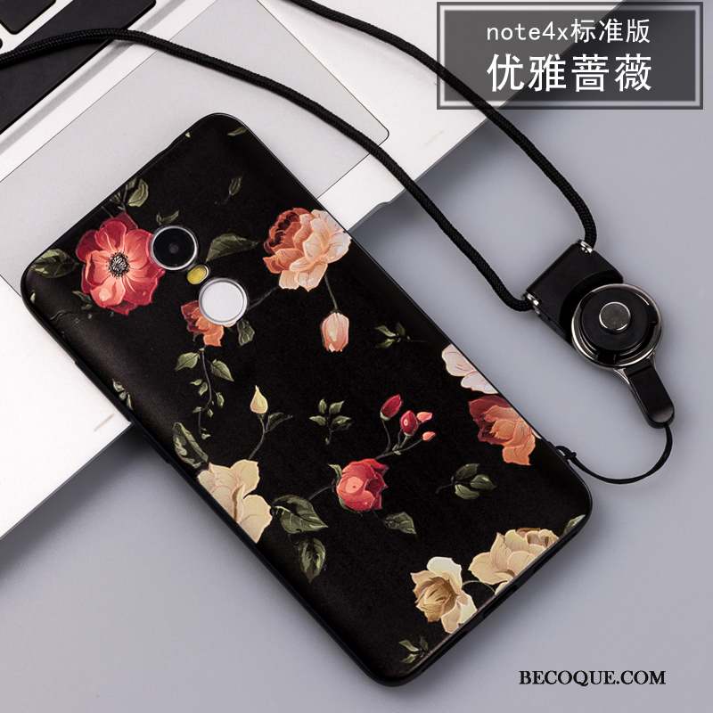 Redmi Note 4x Coque Incassable Ornements Suspendus Tout Compris Rose Fluide Doux Tendance