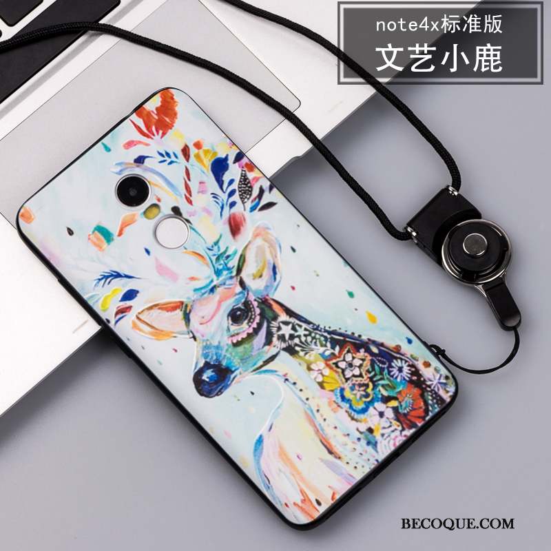 Redmi Note 4x Coque Incassable Ornements Suspendus Tout Compris Rose Fluide Doux Tendance