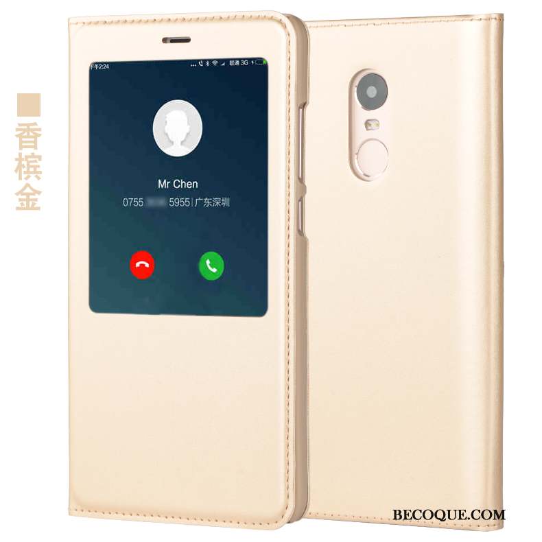 Redmi Note 4x Coque Incassable Étui Protection Noir Étui En Cuir Petit