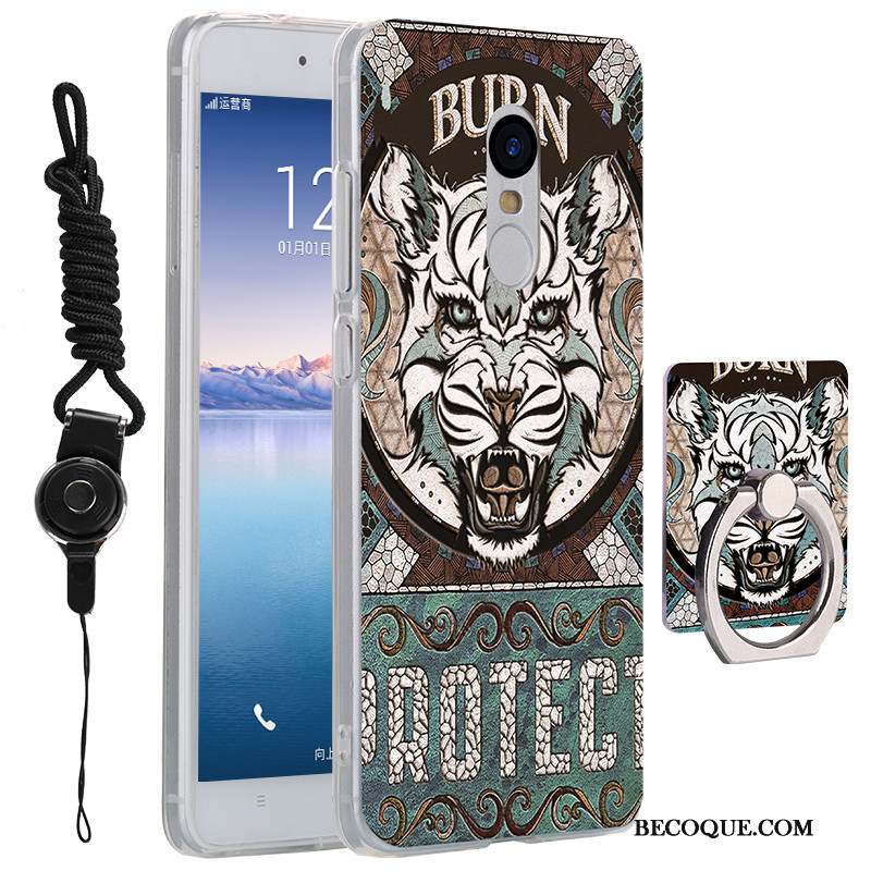 Redmi Note 4x Coque Rouge Protection Incassable Dessin Animé Ornements Suspendus Silicone