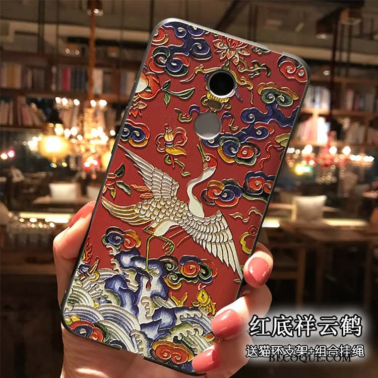 Redmi Note 4x Haute Gaufrage Support Coque De Téléphone Fluide Doux