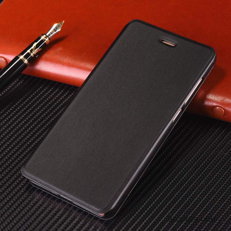 Redmi Note 4x Housse Étui En Cuir Téléphone Portable Petit Rouge Coque De Téléphone