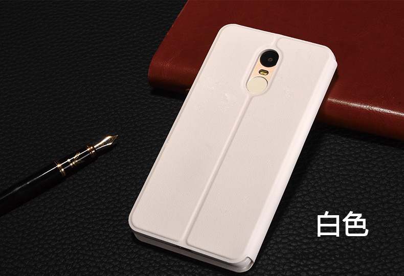 Redmi Note 4x Housse Étui En Cuir Téléphone Portable Petit Rouge Coque De Téléphone