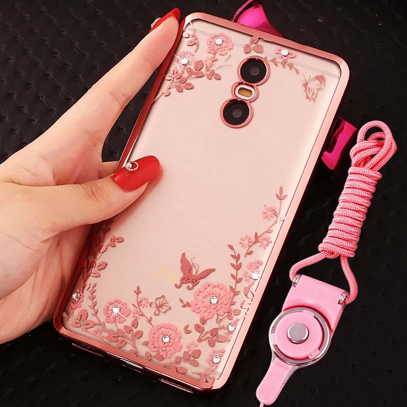 Redmi Note 4x Petit Coque De Téléphone Or Rouge Ornements Suspendus Étui