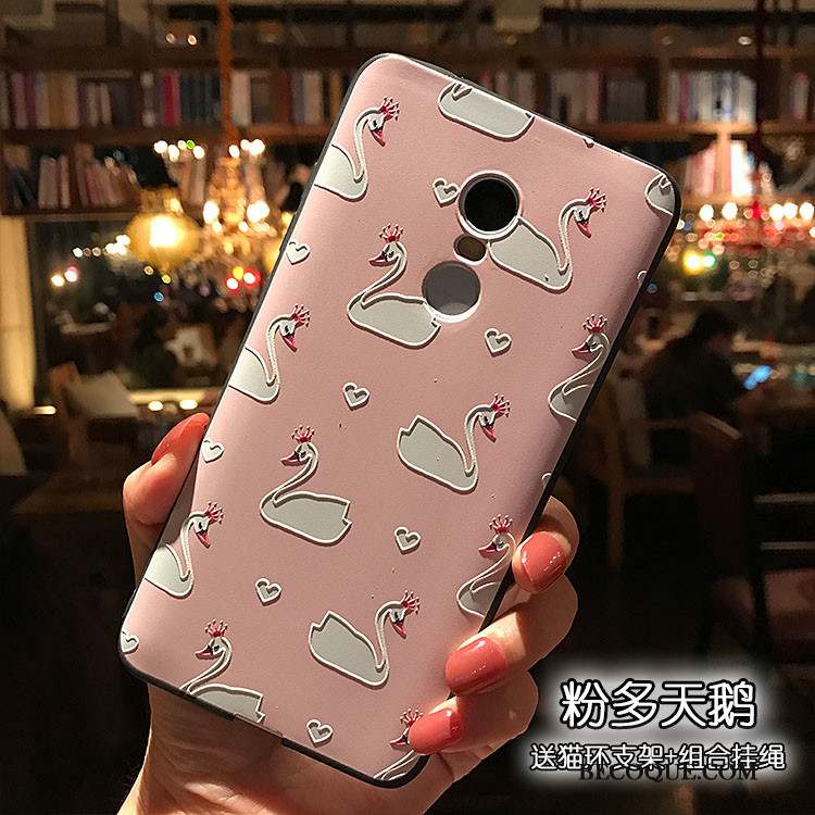 Redmi Note 4x Rose Coque Fluide Doux Haute Support De Téléphone