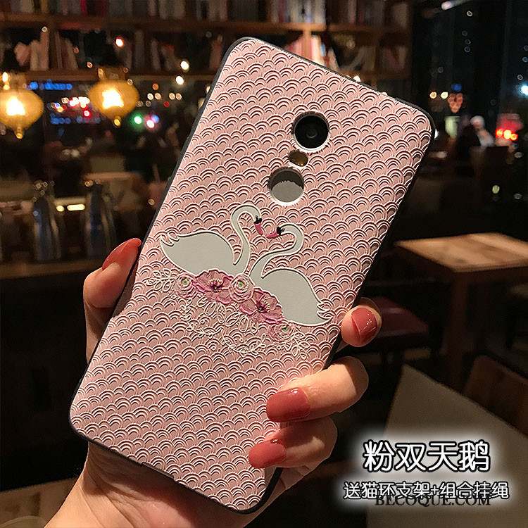 Redmi Note 4x Rose Coque Fluide Doux Haute Support De Téléphone