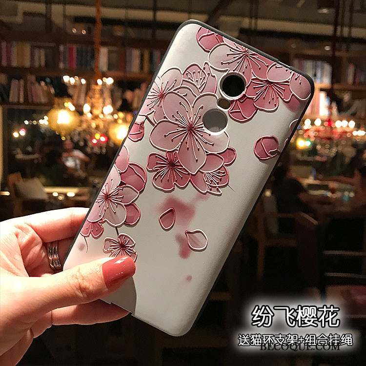 Redmi Note 4x Rose Coque Fluide Doux Haute Support De Téléphone