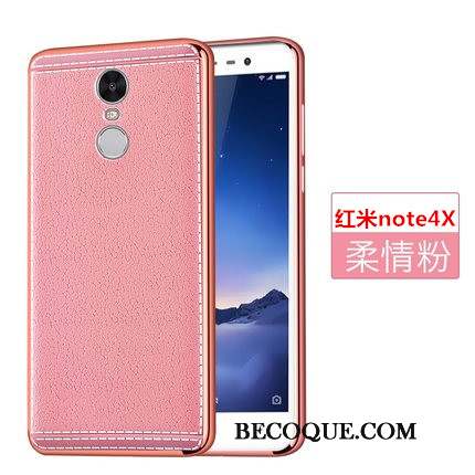 Redmi Note 4x Rouge Protection Étui En Cuir Fluide Doux Coque De Téléphone Petit