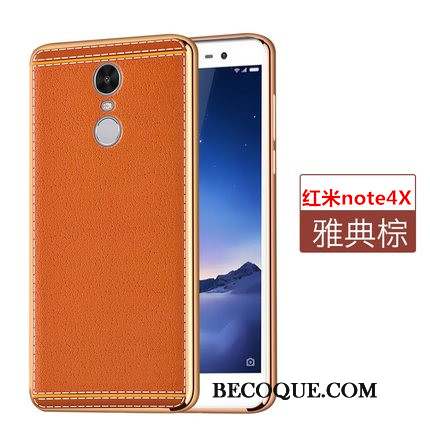 Redmi Note 4x Rouge Protection Étui En Cuir Fluide Doux Coque De Téléphone Petit