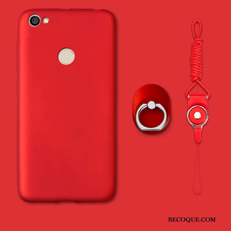 Redmi Note 5 Coque Protection Petit Incassable Délavé En Daim Jaune Rouge