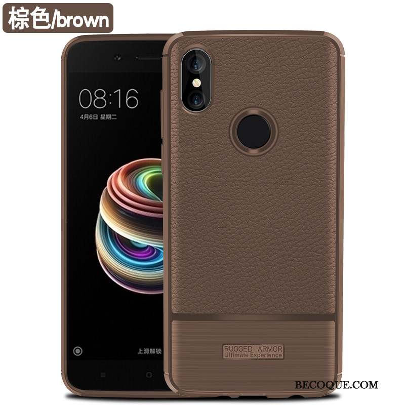 Redmi Note 5 Créatif Personnalité Coque Fluide Doux Étui Bleu