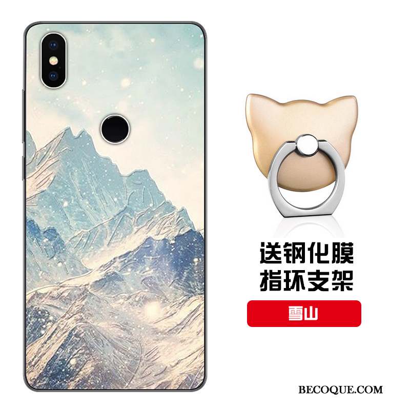 Redmi Note 5 Pro Coque Personnalisé Fluide Doux Bleu Étui Incassable Rouge