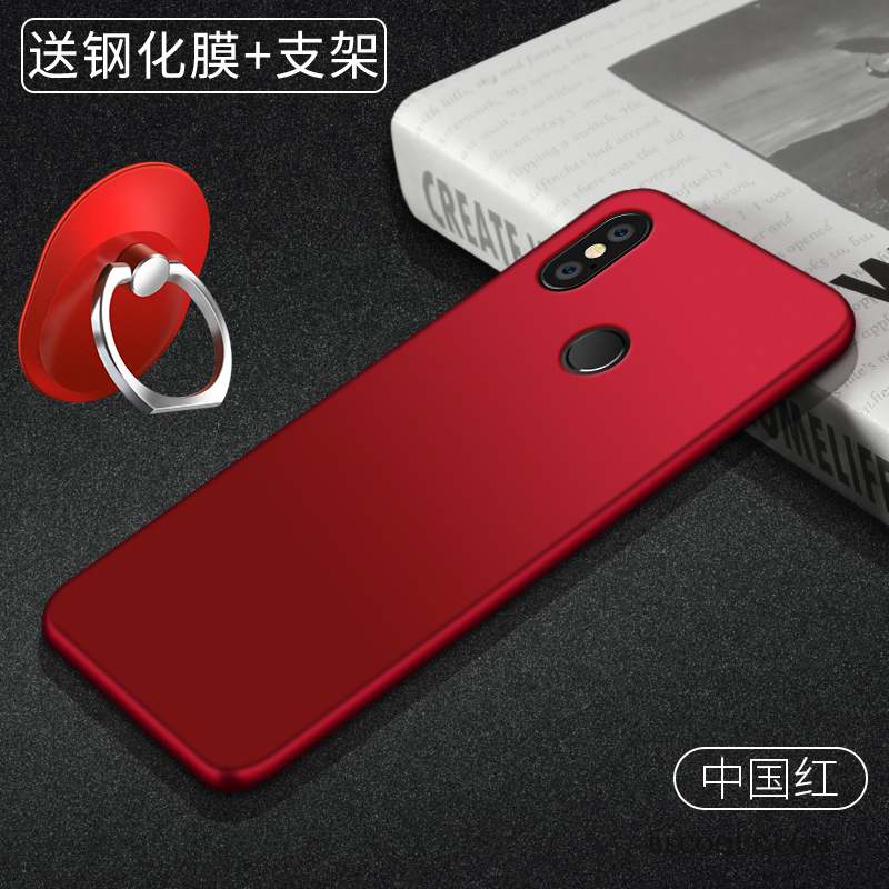 Redmi Note 5 Silicone Petit Rouge Simple Coque De Téléphone Étui