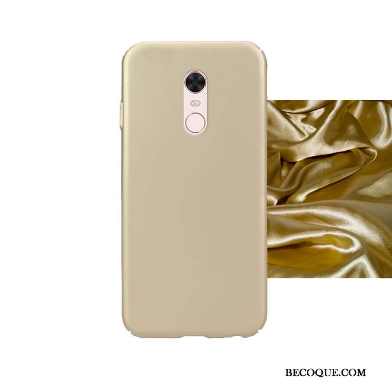 Redmi Note 5 Étui Couleur Or Protection Coque Difficile