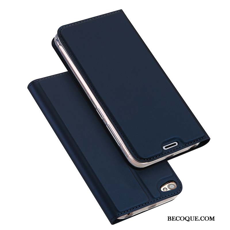 Redmi Note 5a Carte Protection Coque Housse Étui En Cuir Rouge