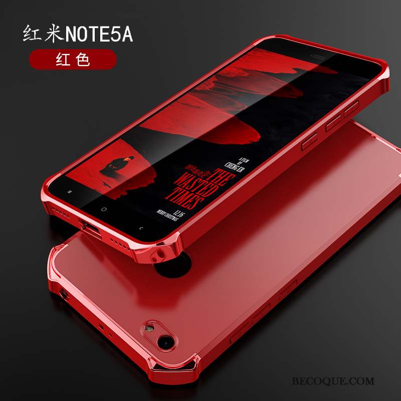 Redmi Note 5a Coque De Téléphone Couleur Unie Délavé En Daim Protection Haute Or