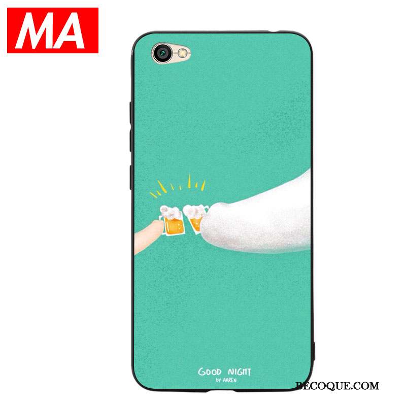 Redmi Note 5a Coque Haute Dessin Animé Silicone Ours Rouge Bleu Clair