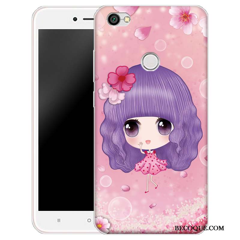 Redmi Note 5a Coque Incassable Petit Rose Fluide Doux Silicone Étui