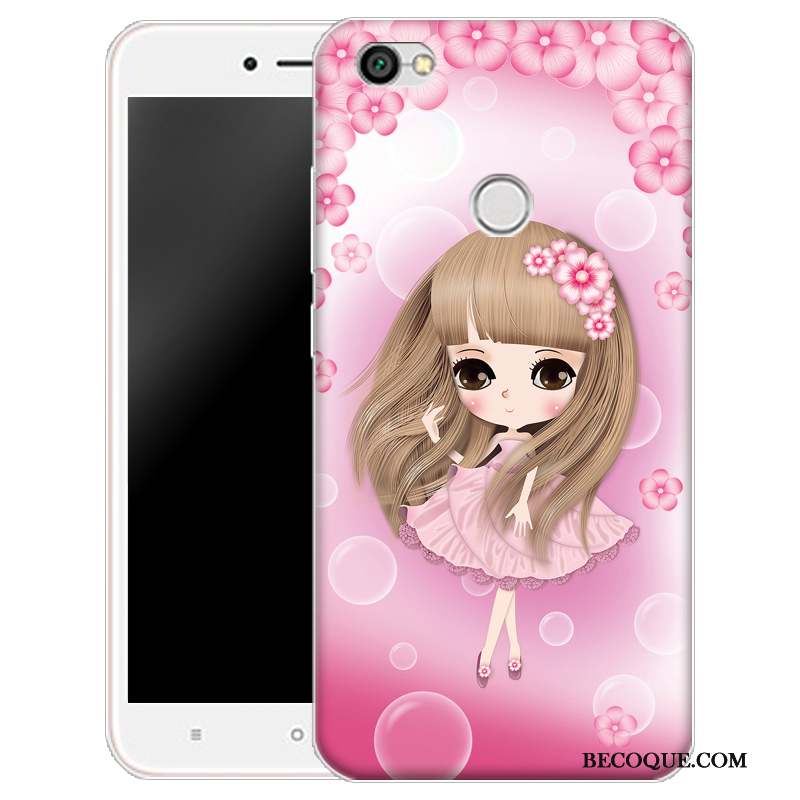 Redmi Note 5a Coque Incassable Petit Rose Fluide Doux Silicone Étui