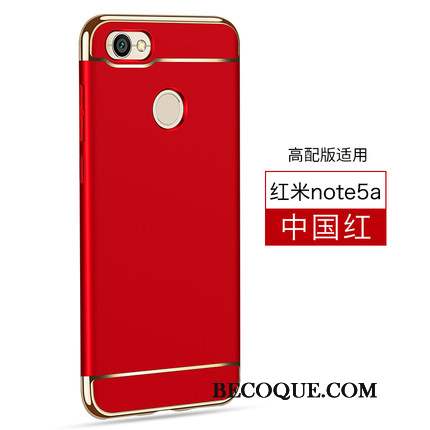 Redmi Note 5a Coque Noir Protection Haute Étui Rouge Tout Compris