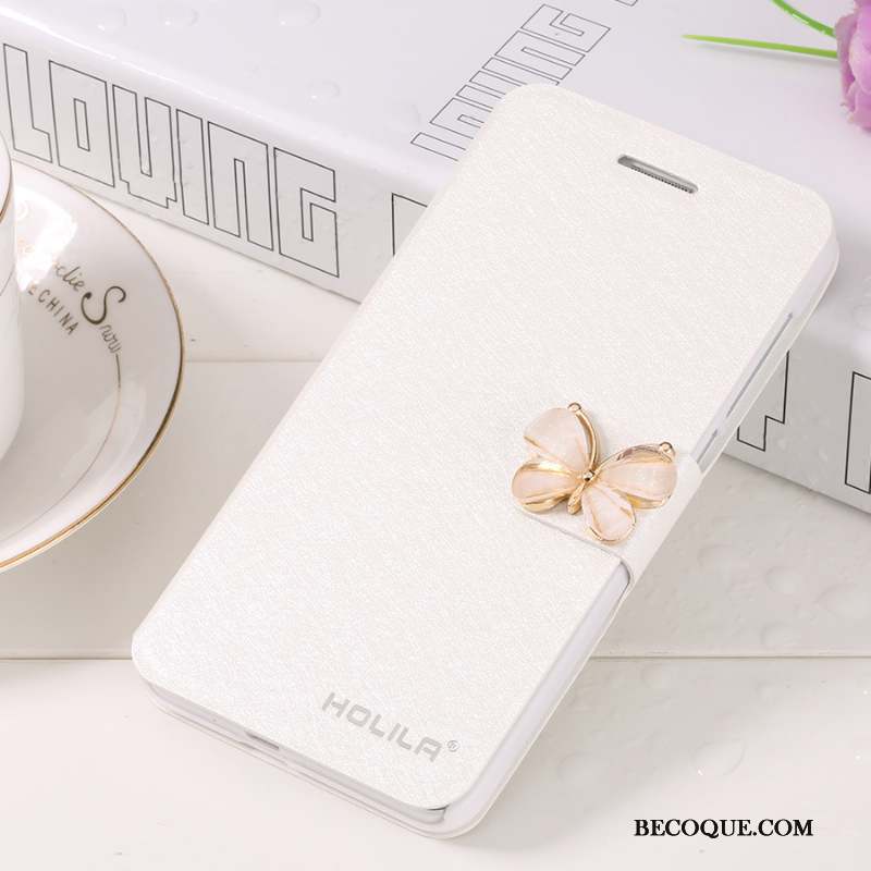 Redmi Note 5a Coque Rouge Étui En Cuir Incassable Blanc Protection Clamshell