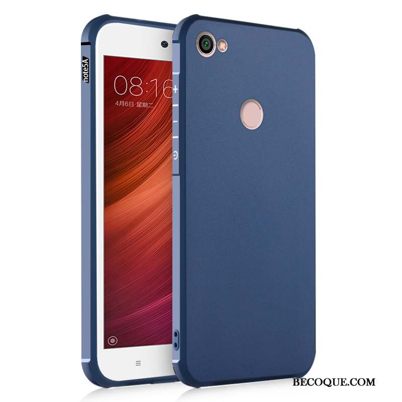 Redmi Note 5a Délavé En Daim Bleu Petit Silicone Coque De Téléphone