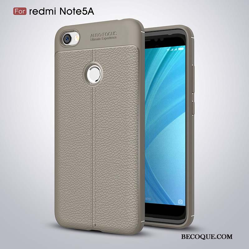 Redmi Note 5a Petit Personnalité Coque De Téléphone Gris Rouge Fluide Doux