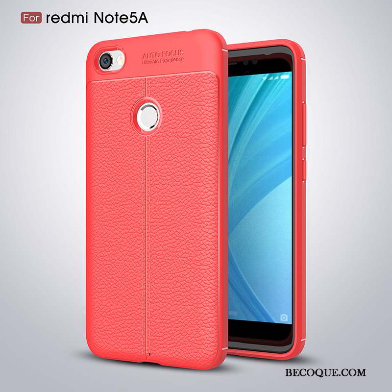 Redmi Note 5a Petit Personnalité Coque De Téléphone Gris Rouge Fluide Doux