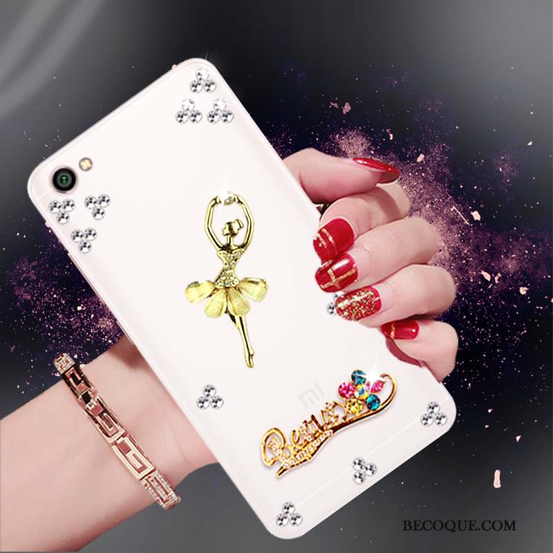 Redmi Note 5a Tendance Protection Or Strass Coque De Téléphone Petit