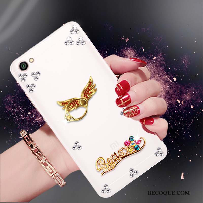 Redmi Note 5a Tendance Protection Or Strass Coque De Téléphone Petit