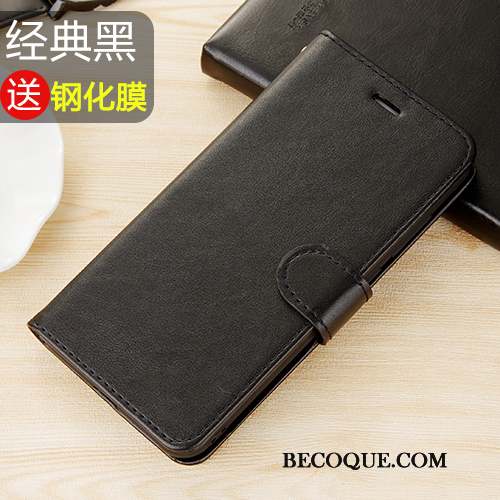 Redmi Note 5a Étui En Cuir Clamshell Fluide Doux Coque Incassable Rouge