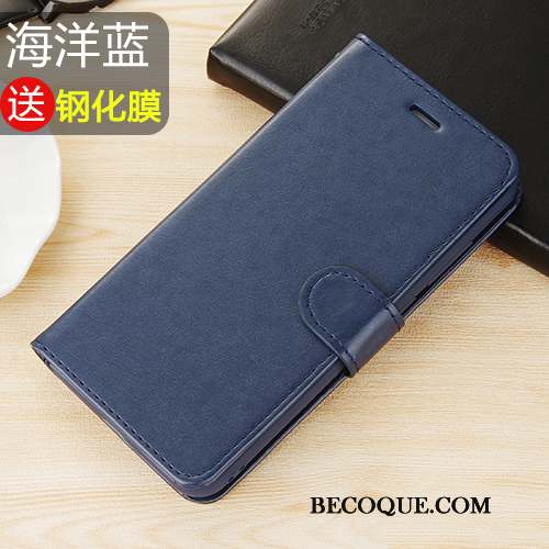 Redmi Note 5a Étui En Cuir Clamshell Fluide Doux Coque Incassable Rouge