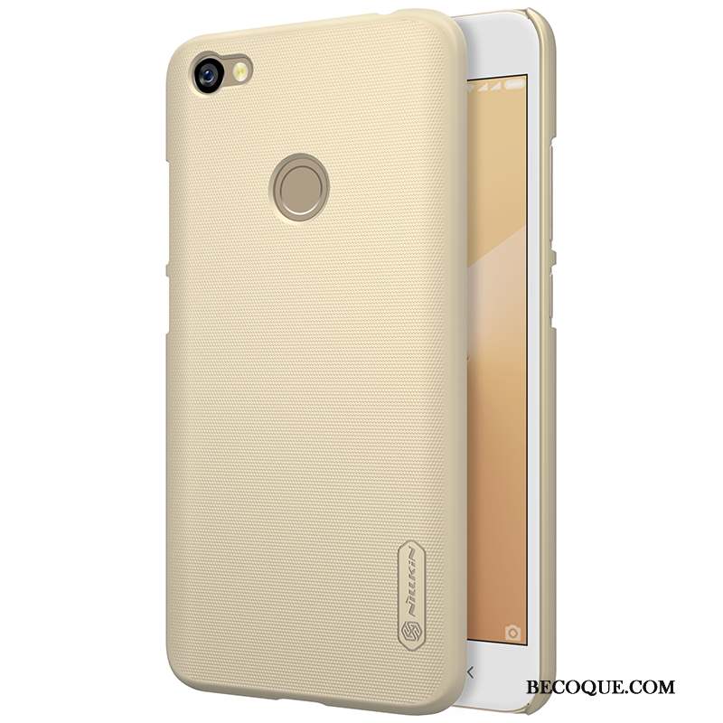 Redmi Note 5a Étui Or Coque De Téléphone Blanc Protection Rouge