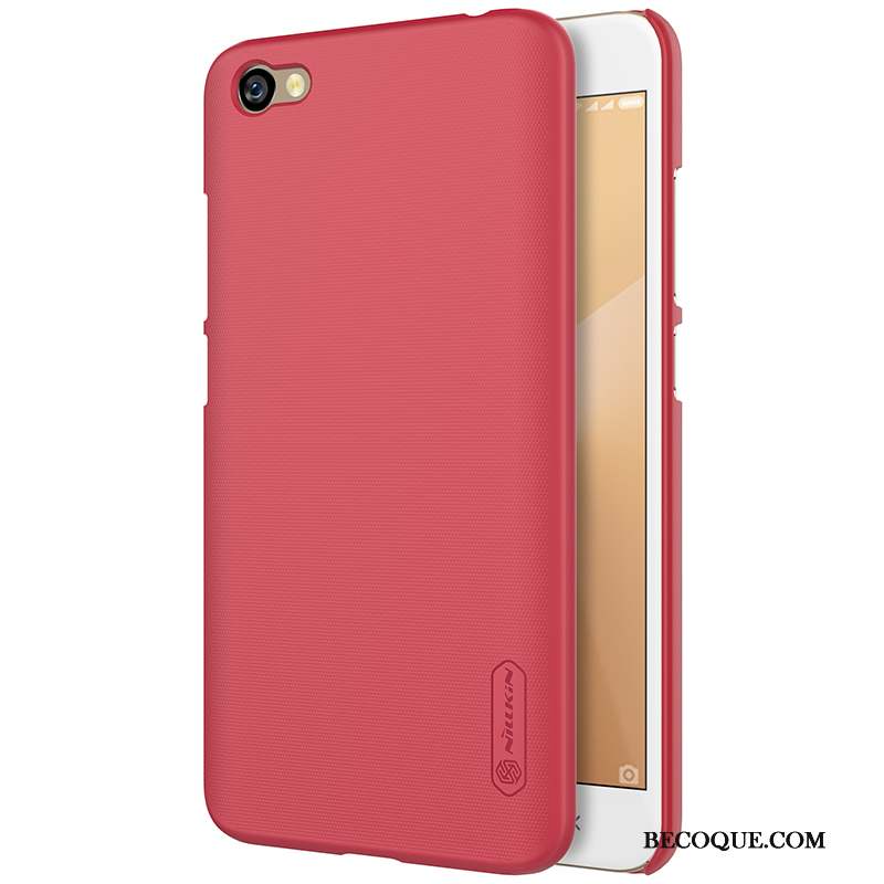 Redmi Note 5a Étui Or Coque De Téléphone Blanc Protection Rouge