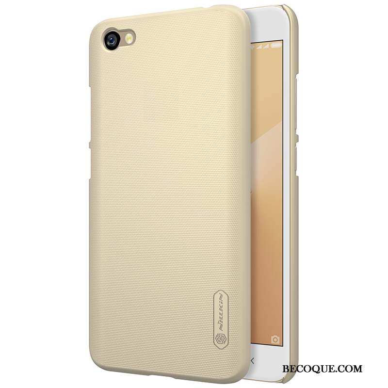 Redmi Note 5a Étui Or Coque De Téléphone Blanc Protection Rouge