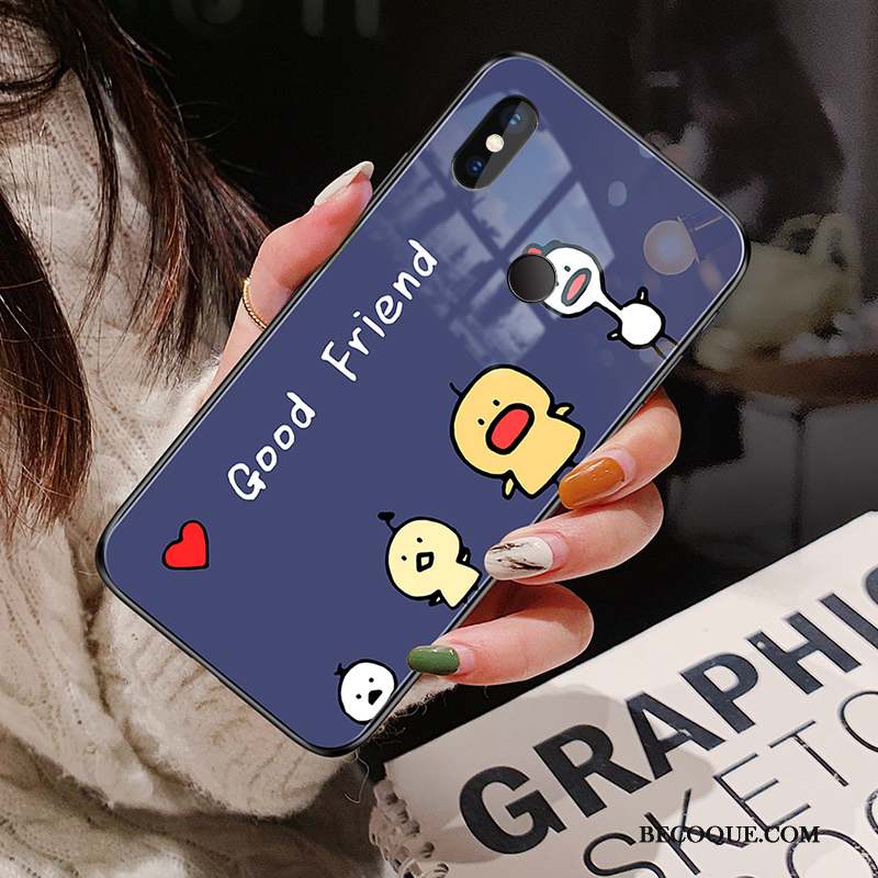 Redmi Note 6 Pro Charmant Rouge Jaune Verre Étui Coque De Téléphone